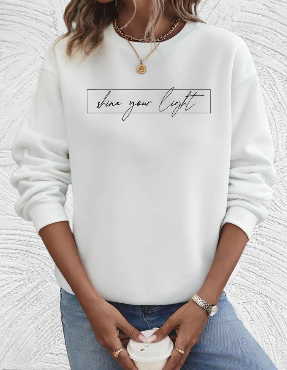 Marije | Casual Sweatshirt with Motivational Print