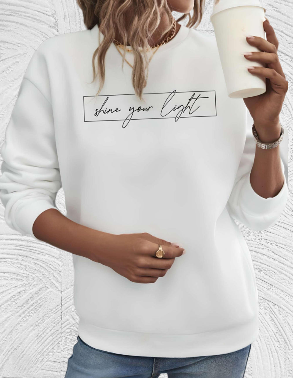 Marije | Casual Sweatshirt with Motivational Print