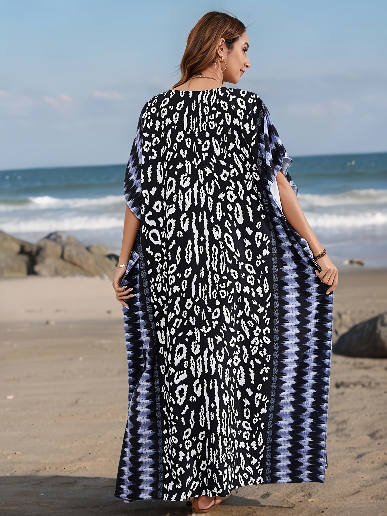 Annarita | Zomerse Strandjurk met Bohemian Print