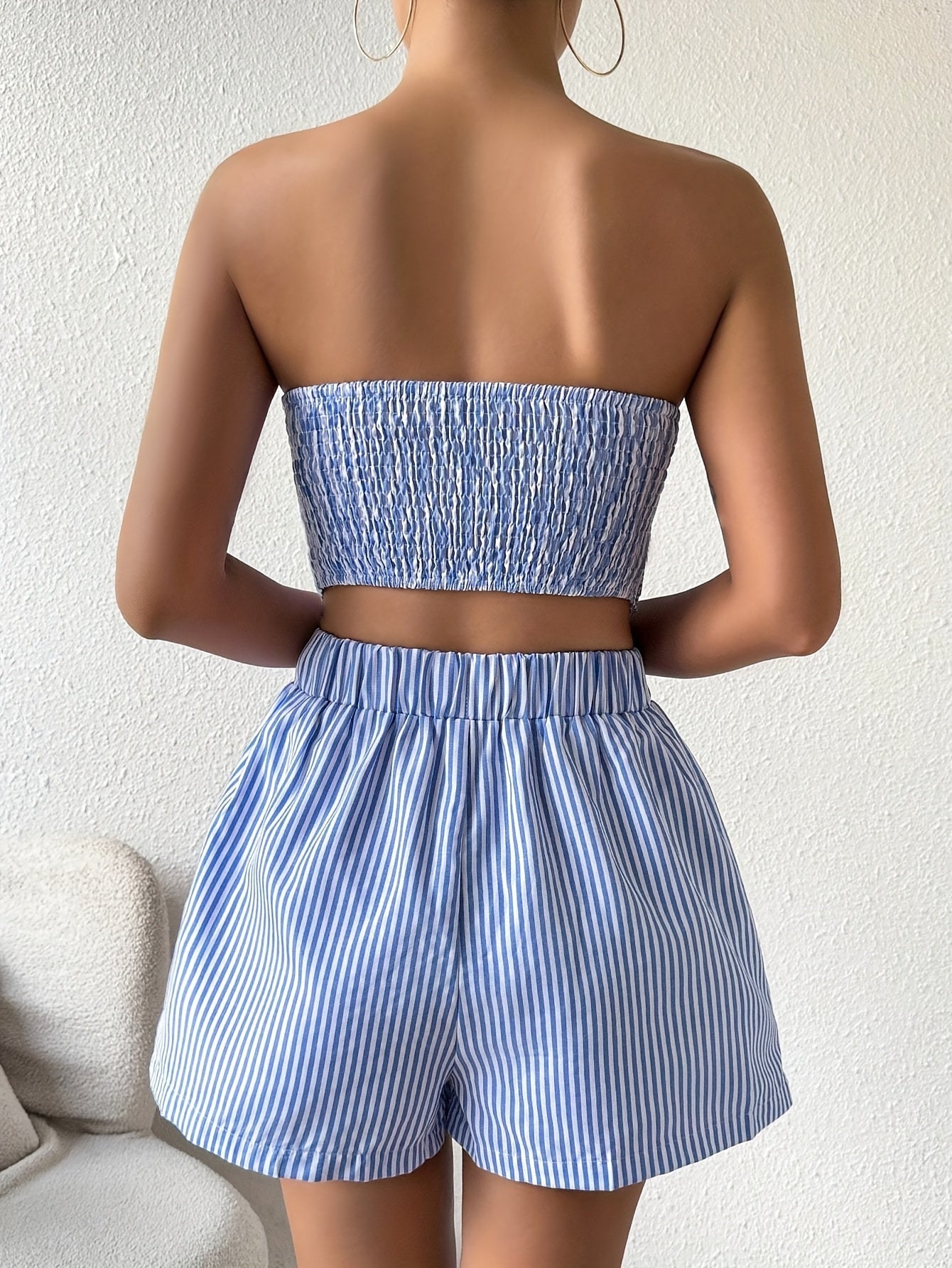 Nadir | Zomerse Gestreepte Bandeau Set
