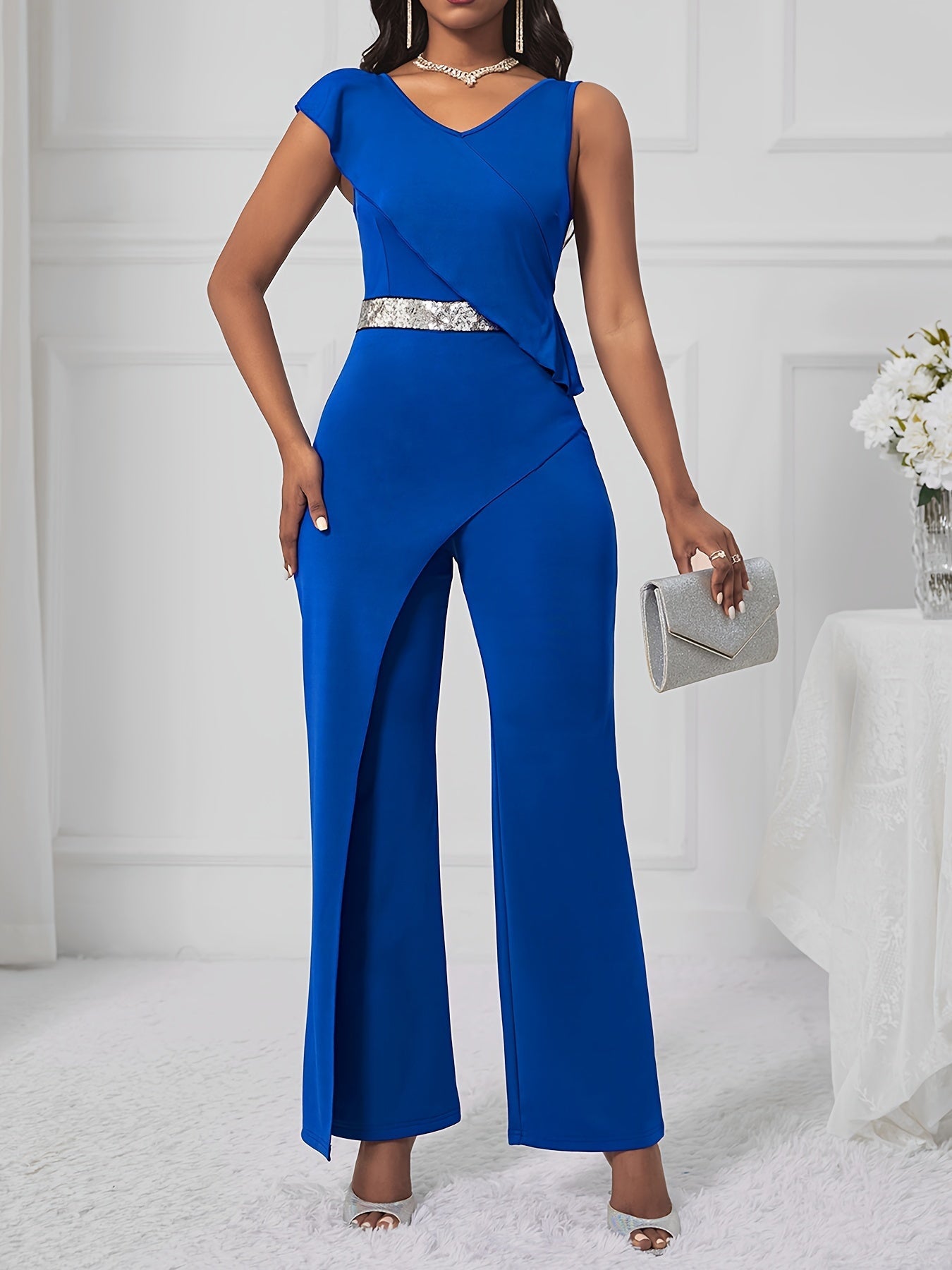 Devri | Elegante Jumpsuit met Asymmetrisch