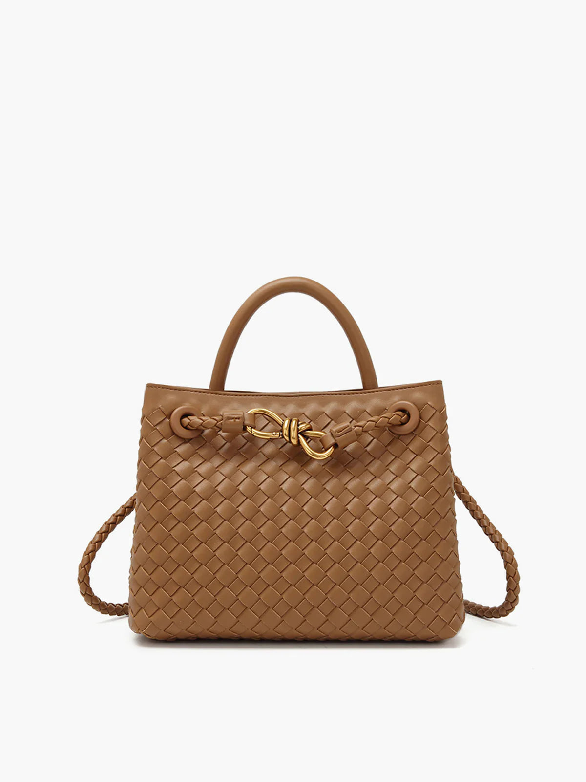 Jessah | Woven Leather Handbag