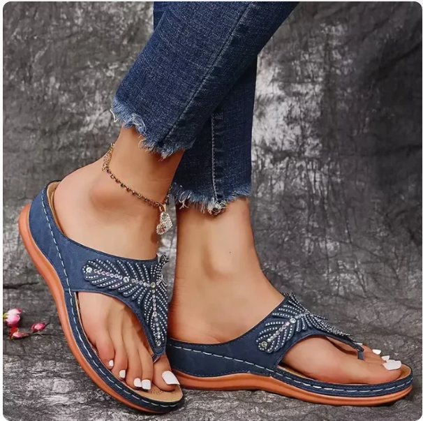 Orthopedic Flip Flop Sandals With Comfort Sole For Women