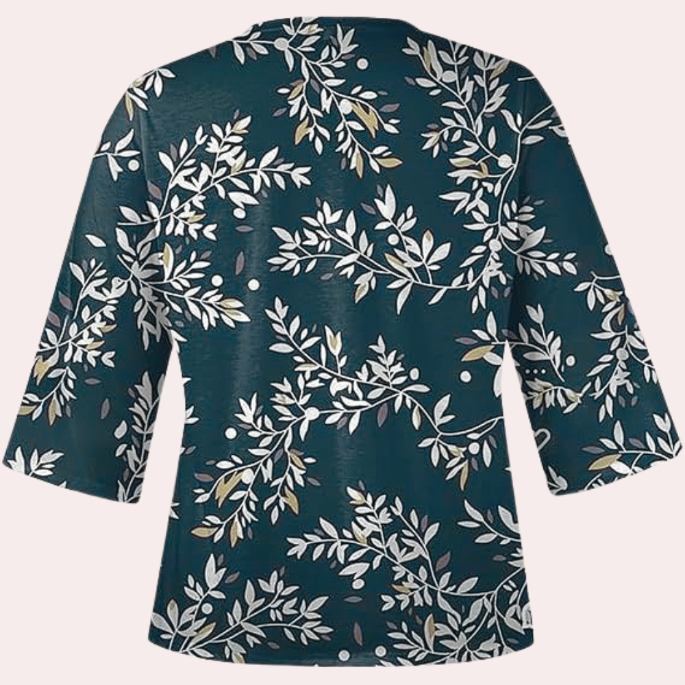 Mikayla | Floral V-Neck Blouse