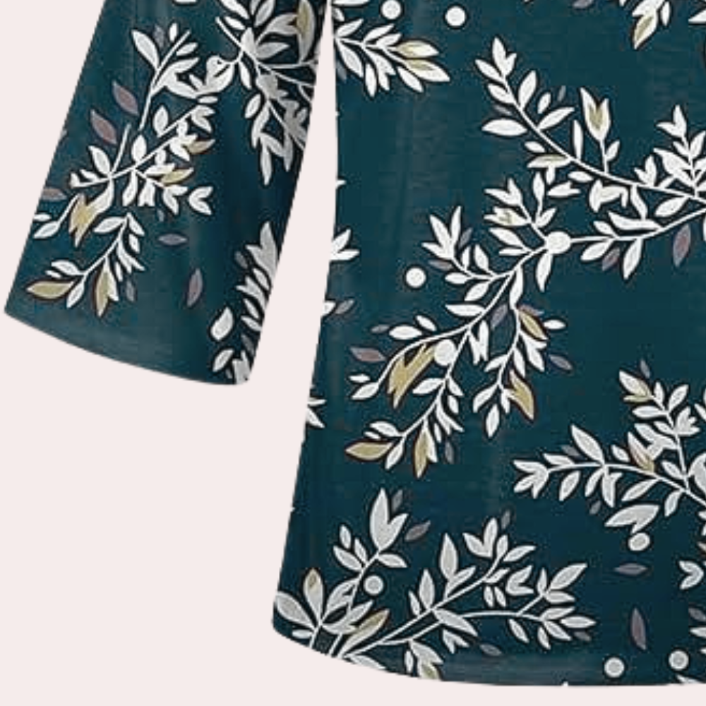 Mikayla | Floral V-Neck Blouse