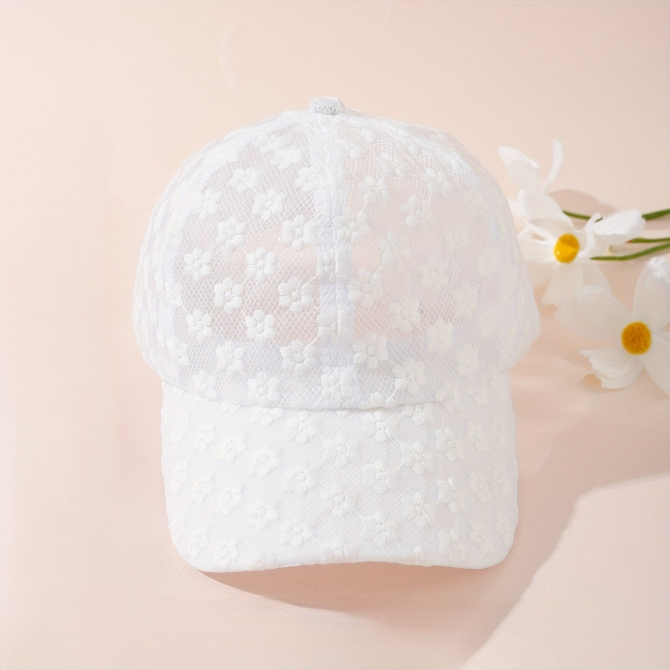 Catia | Lace Floral Cap