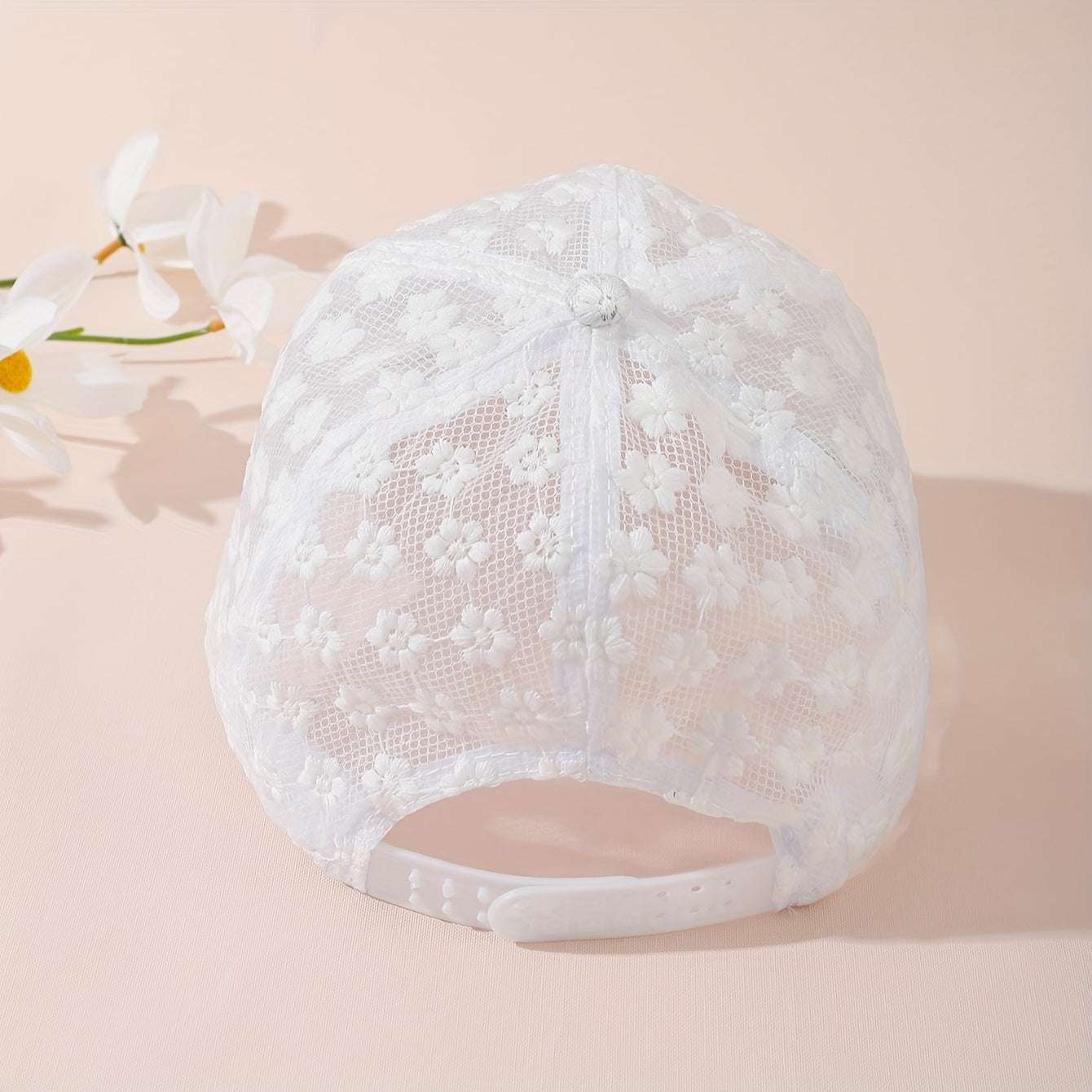Catia | Lace Floral Cap