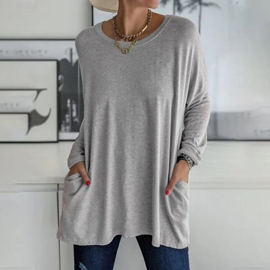 Bertrada | Comfortabele Oversized Top met Zakken