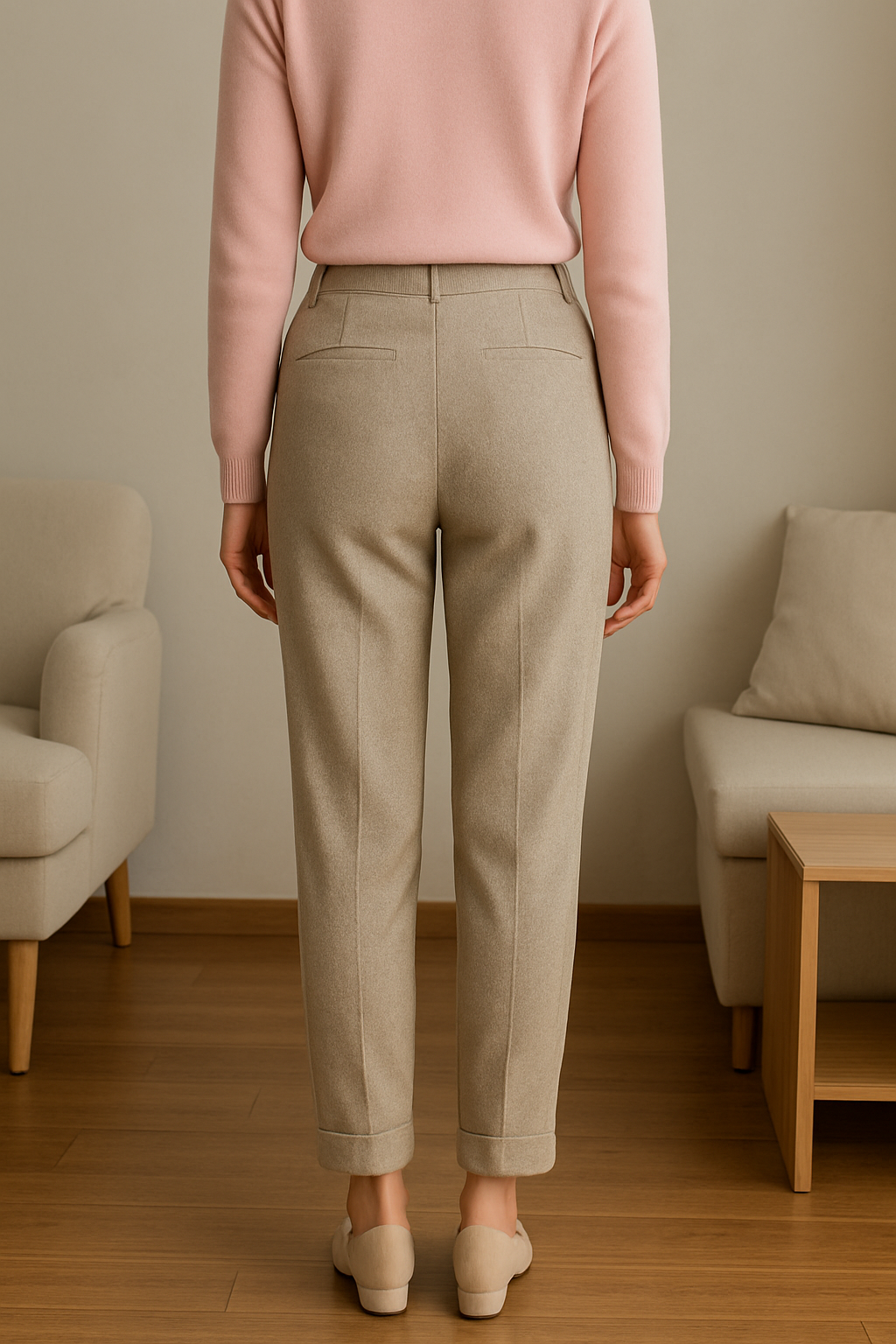 Ellie | Klassieke Herringbone Broek