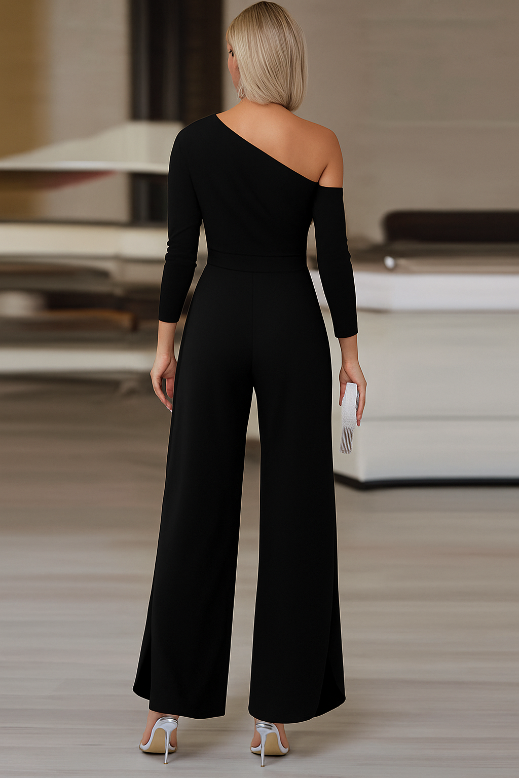Gladys | Elegant One-Shoulder Jumpsuit