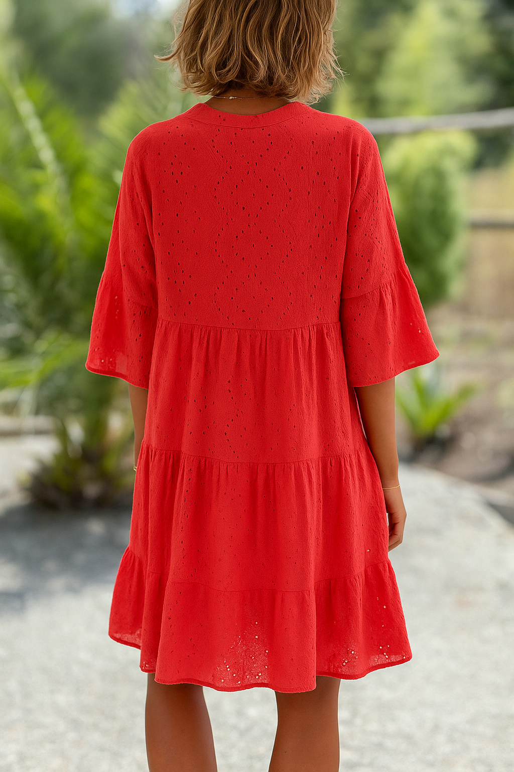 Sammie | Eyelet Button-Down Dress