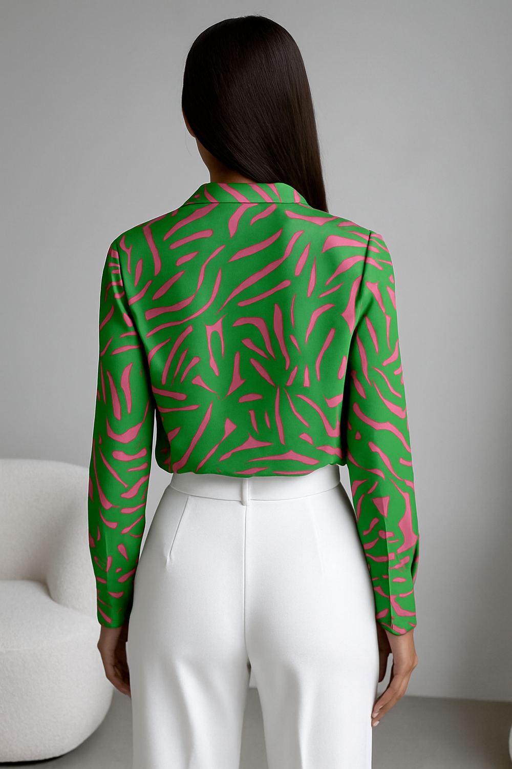 Debbie | Blouse verte élégante