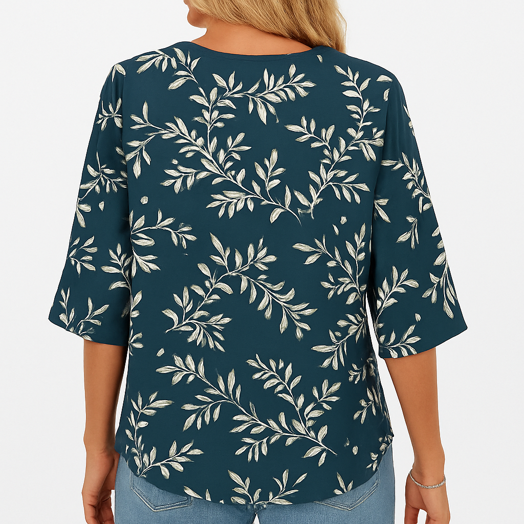 Mikayla | Floral V-Neck Blouse