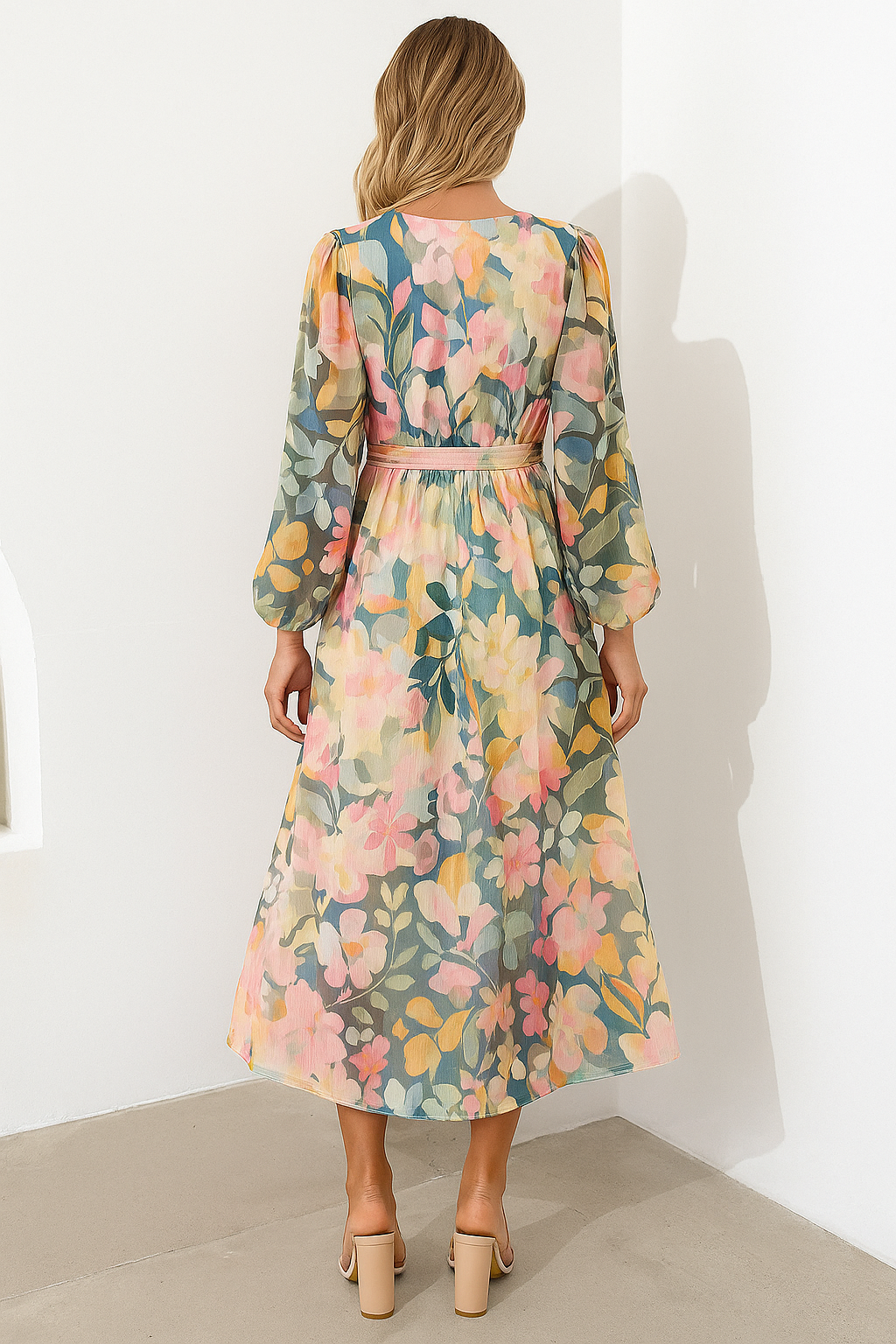 Quinna | Floral V-neck Maxi Dress