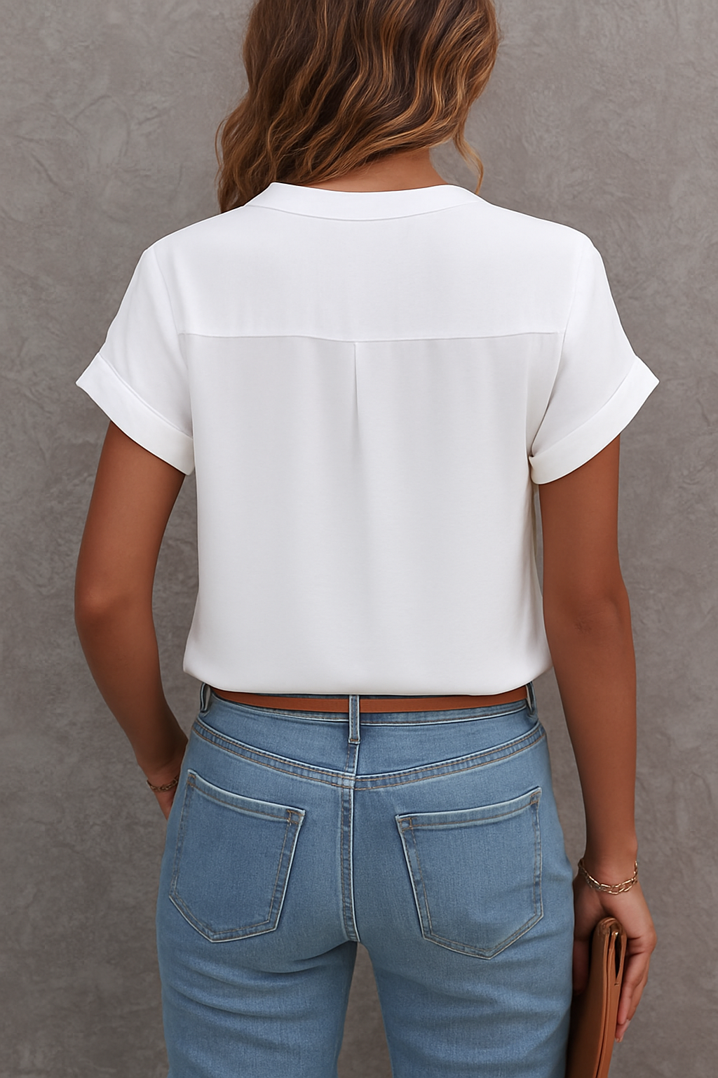 Katerina | Chic Wit Button-Up Shirt voor Dames