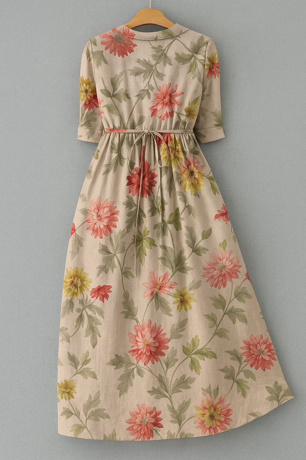 Caitlin | Casual Jurk met Botanische Bloemen