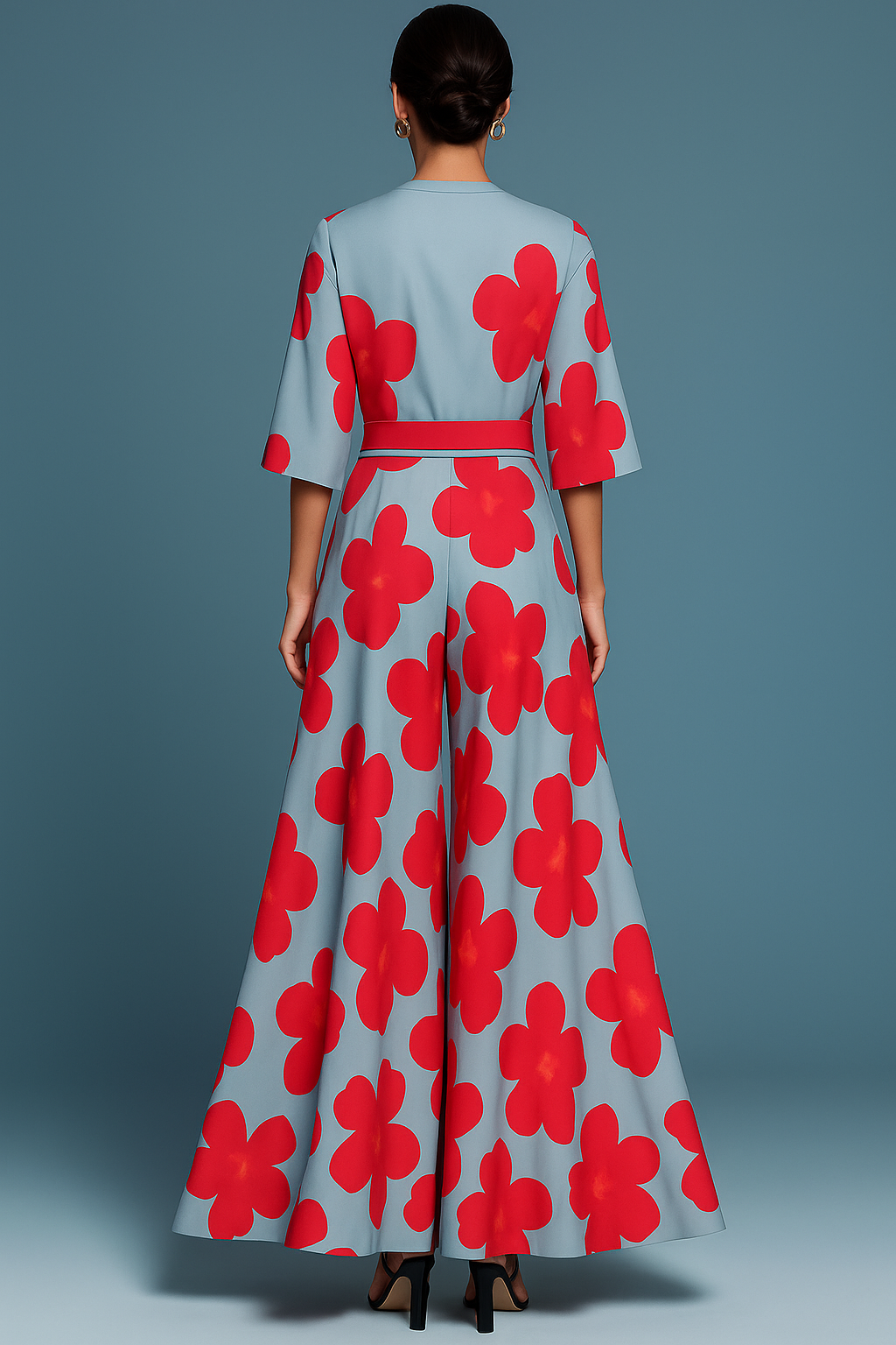 Rhylee | Elegant Floral Print Maxi Dress Galajurk