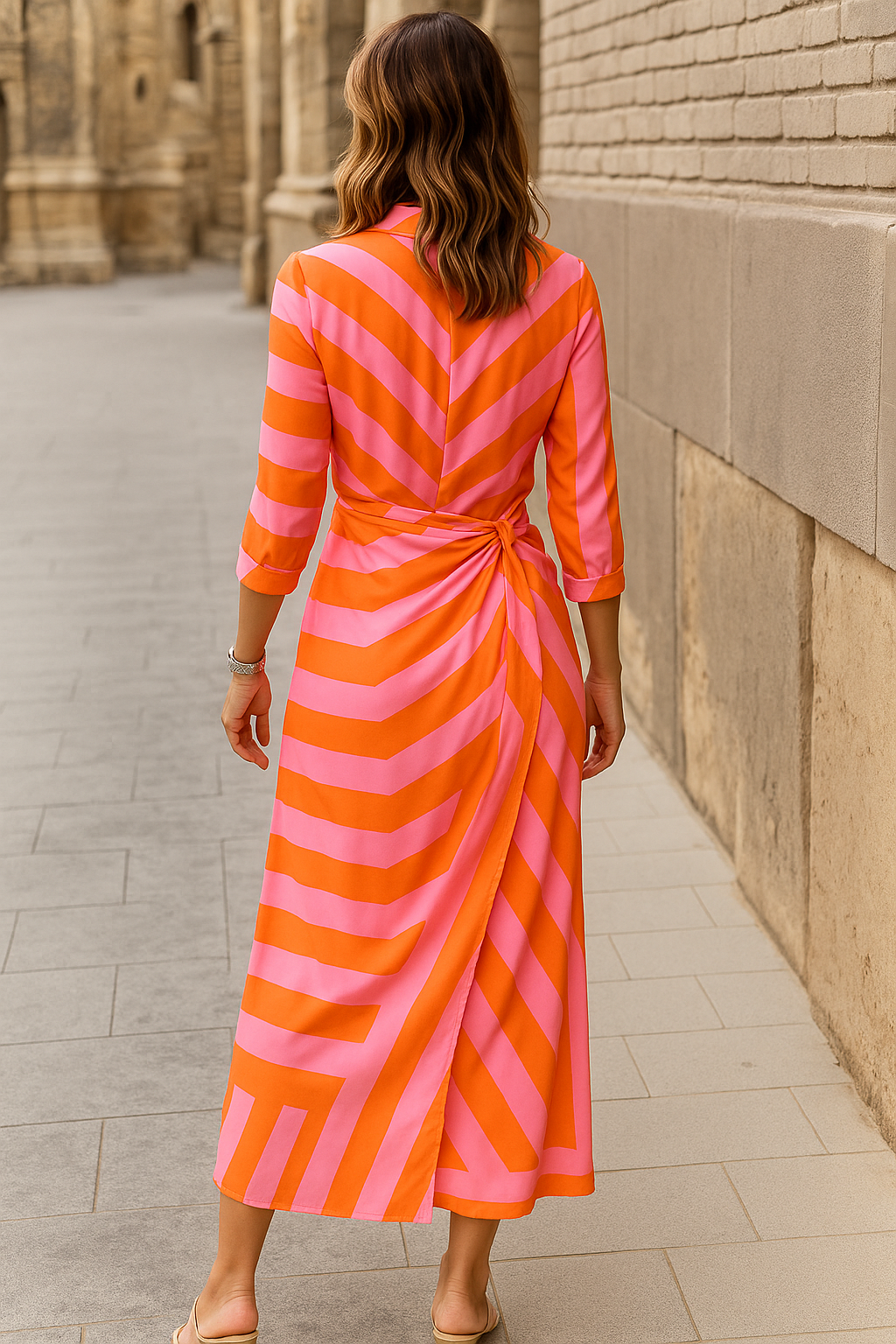 Rosita | Striped Midi Dress