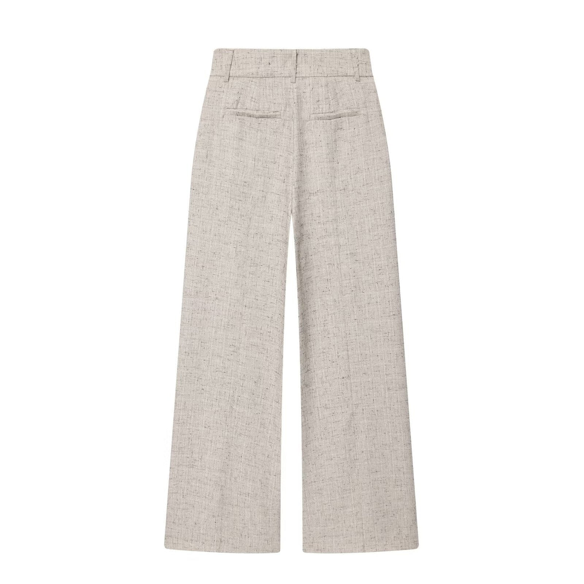 Hoge Taille Dames Pantalon met Wijde Pijp en Persnaad