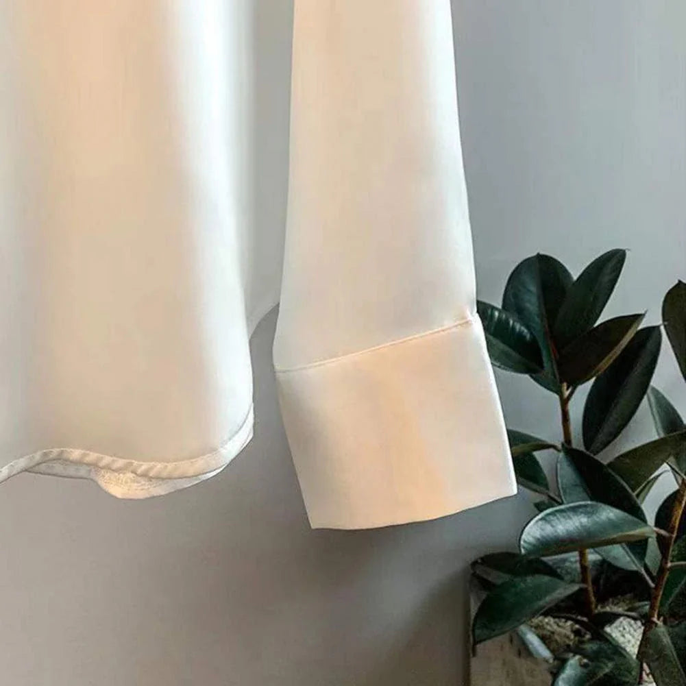 Chique Luxe Dames Blouse met Lange Mouwen