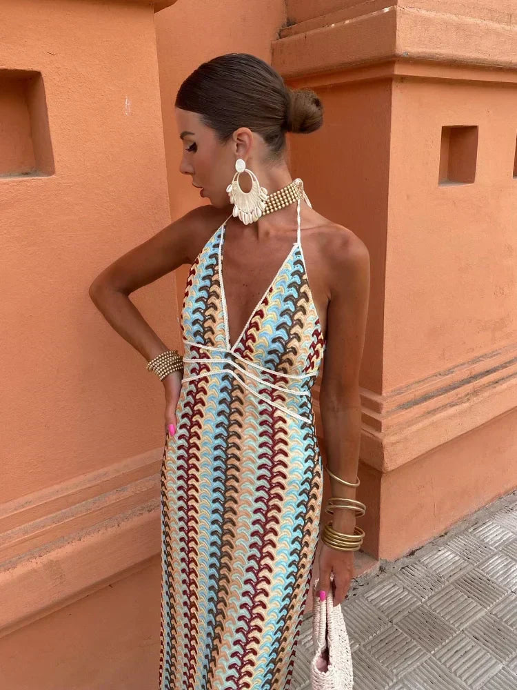 Joanna | Bohemian Gehaakte Halterjurk