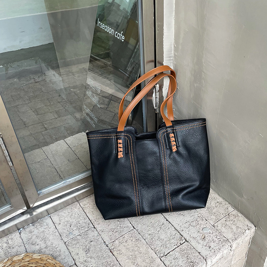 Trendy ruime dames shopper met comfortabele schouderbanden