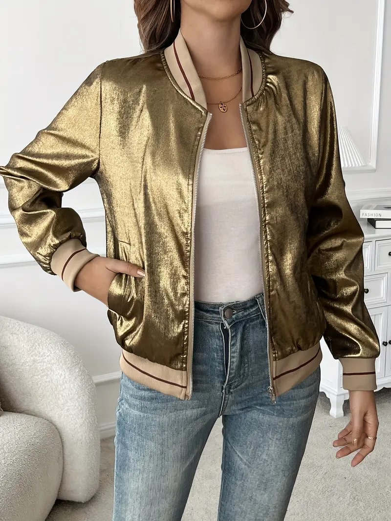 Tissa | Metallic Bomberjack