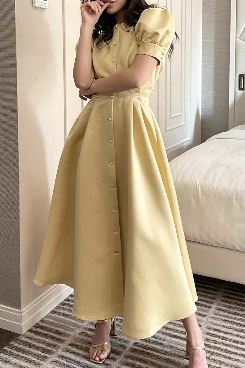 Ivanka | Elegant Buttoned Dress