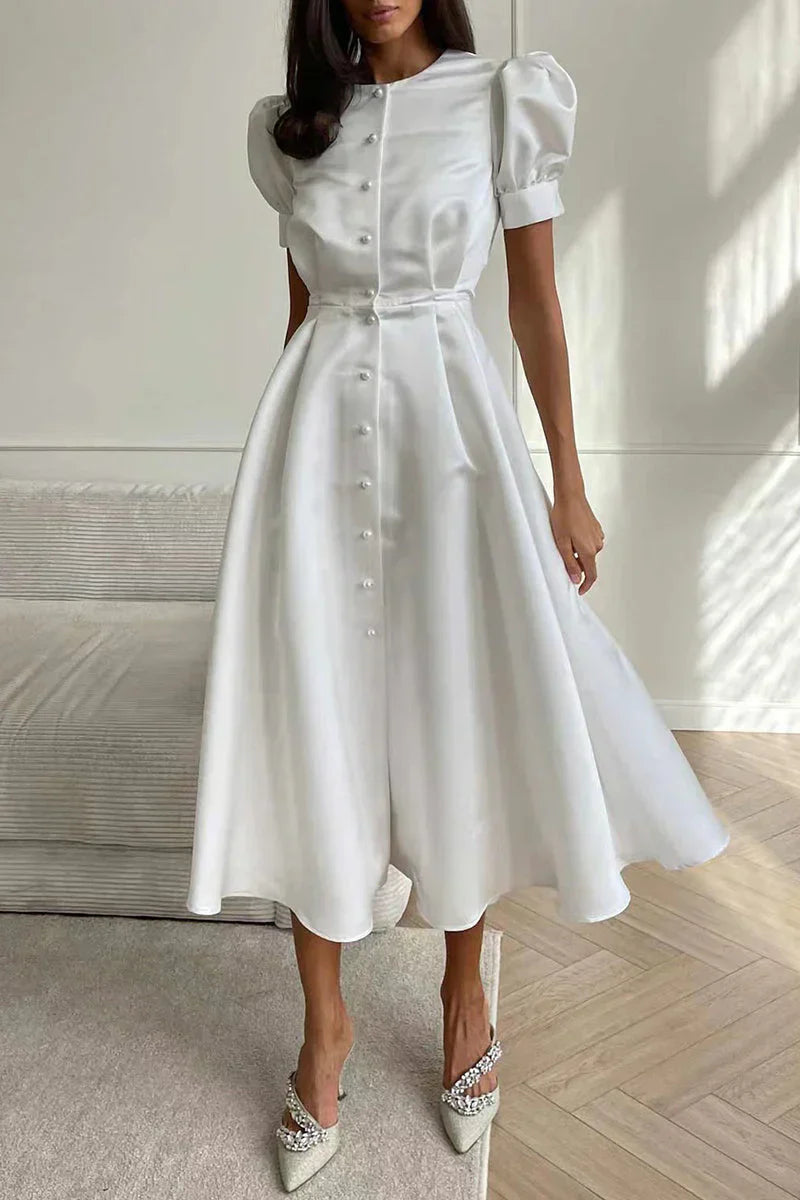 Ivanka | Elegant Buttoned Dress