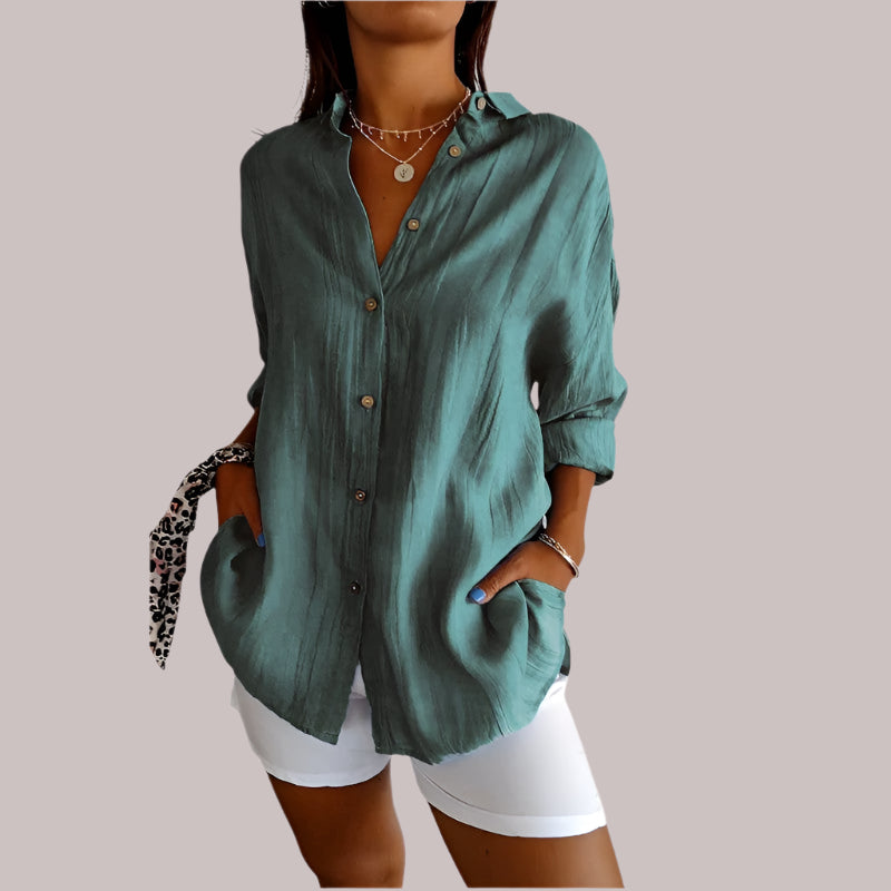 Lizanne | Airy Linen Blouse for Women