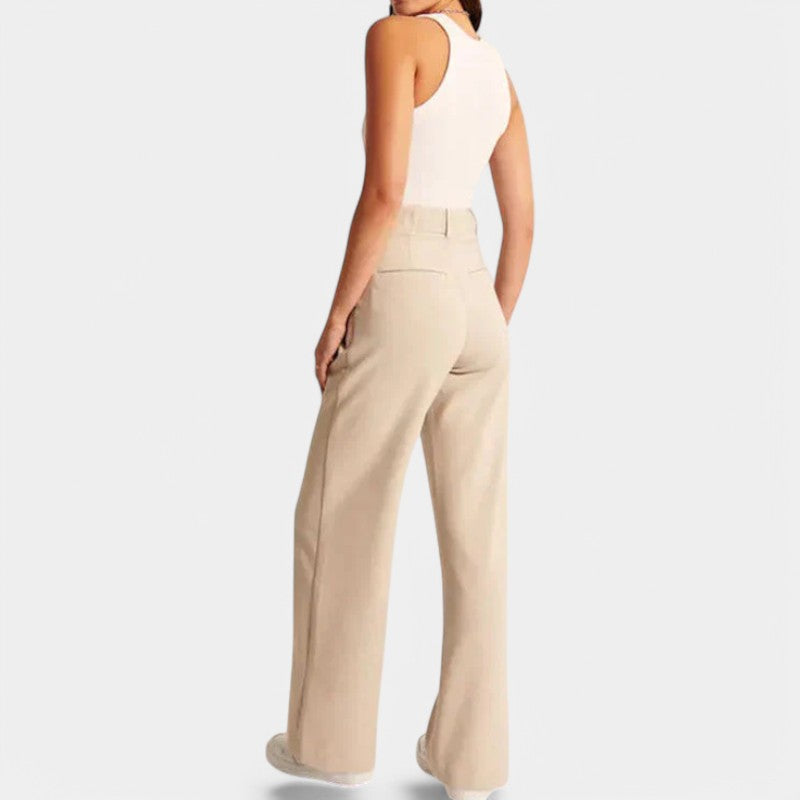 Carlein | Wijde High-Waisted Broek