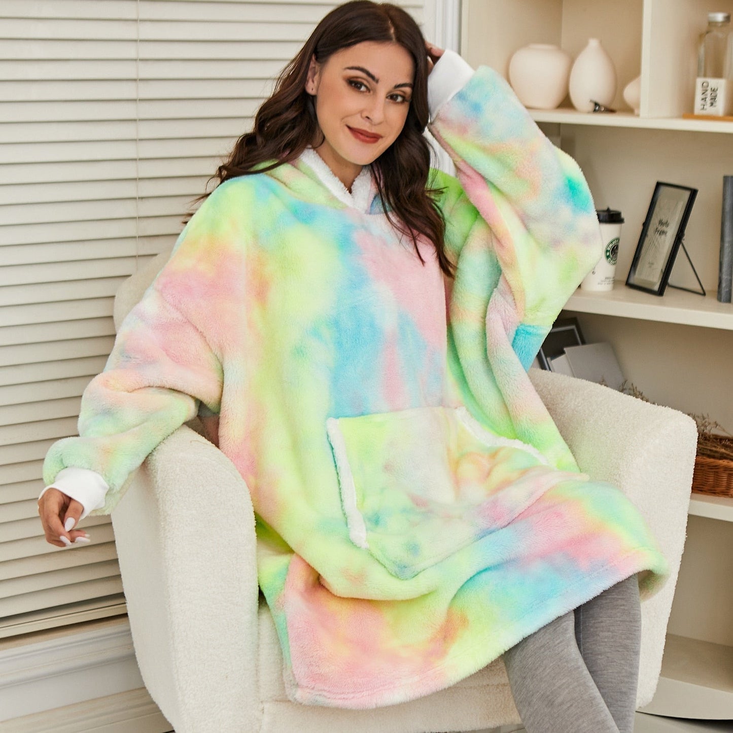 Warme Oversized Dames Hoodie met Capuchon