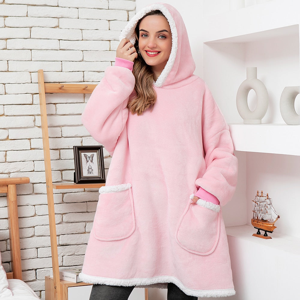 Warme Oversized Dames Hoodie met Capuchon