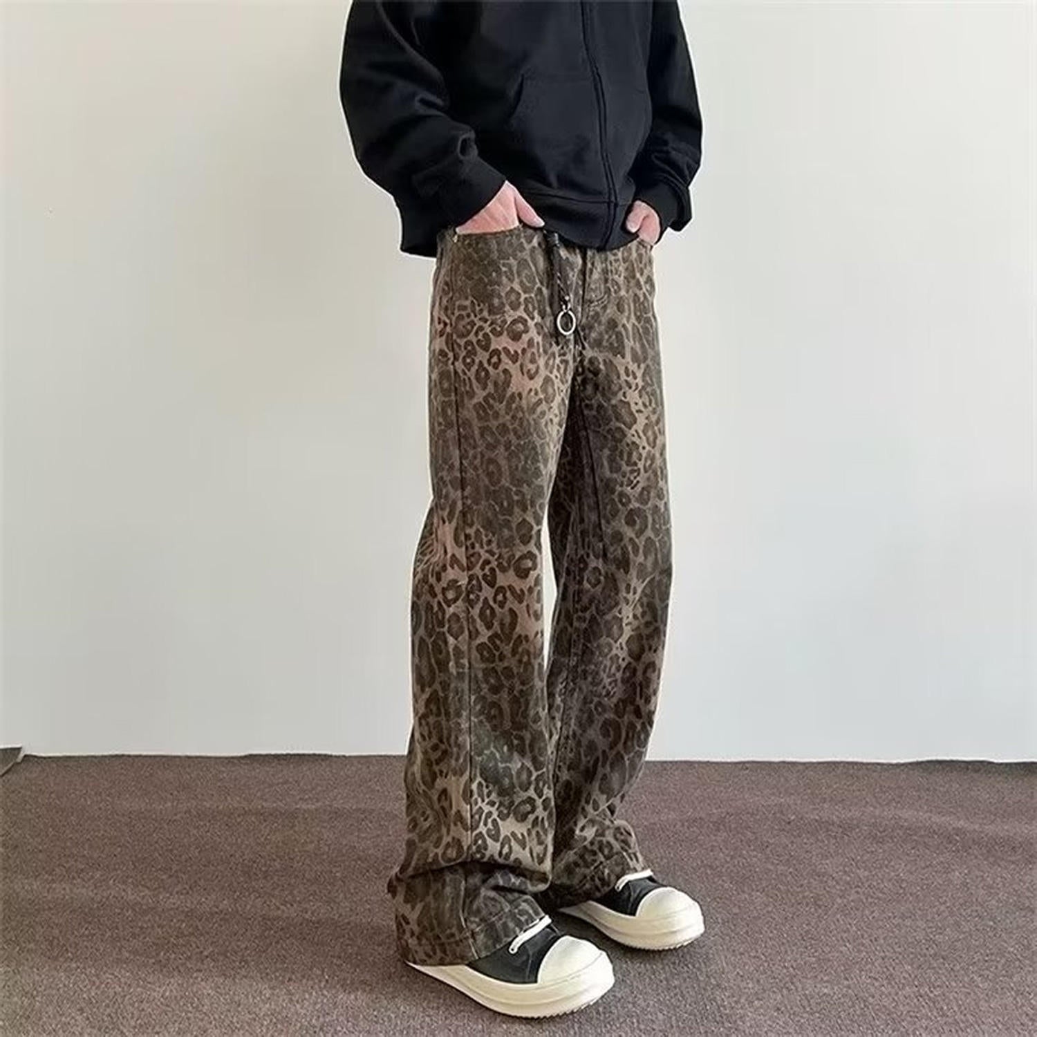 Kara | Flared Broek met Panterprint