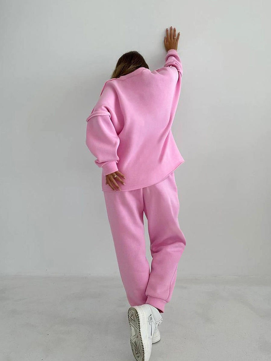 Survêtement oversize pour femmes avec pull et pantalon