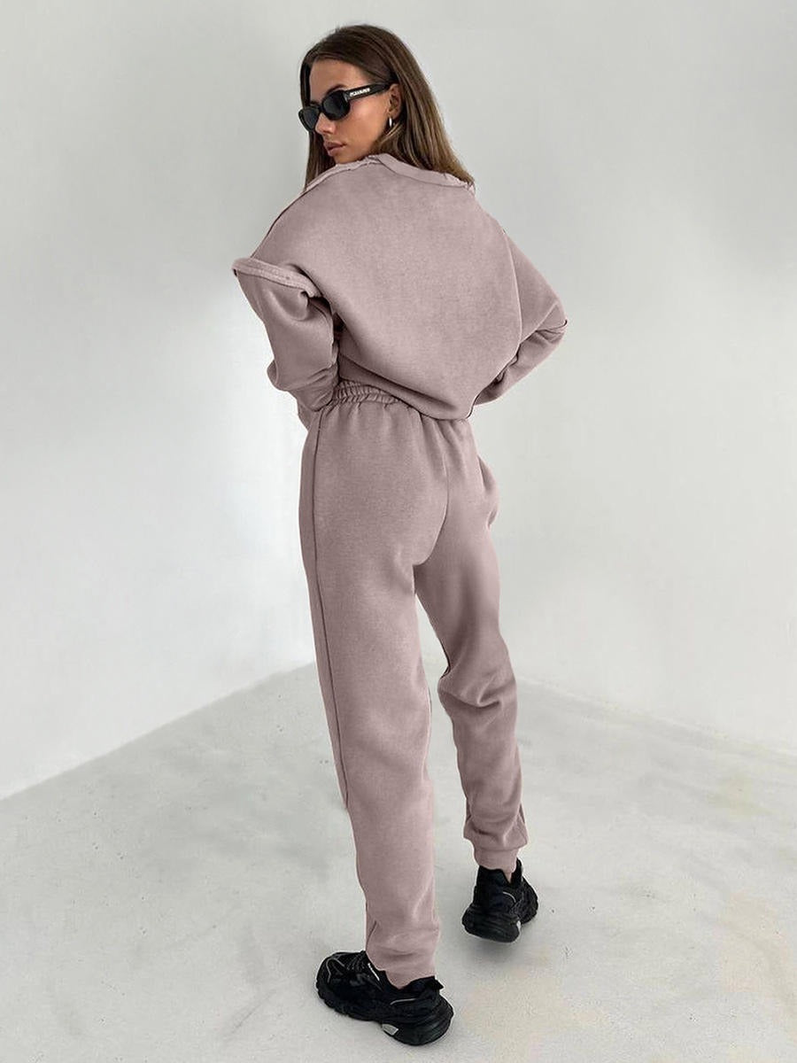 Survêtement oversize pour femmes avec pull et pantalon