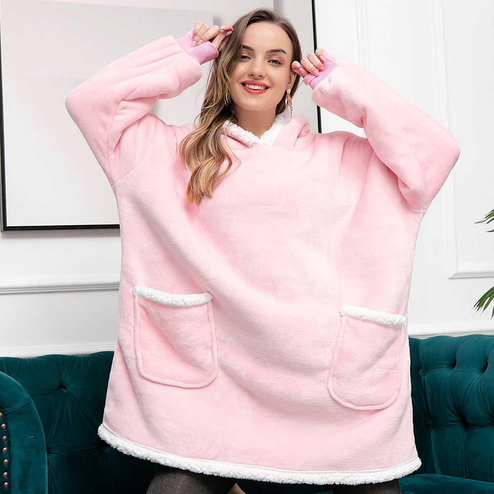 Warme Oversized Dames Hoodie met Capuchon