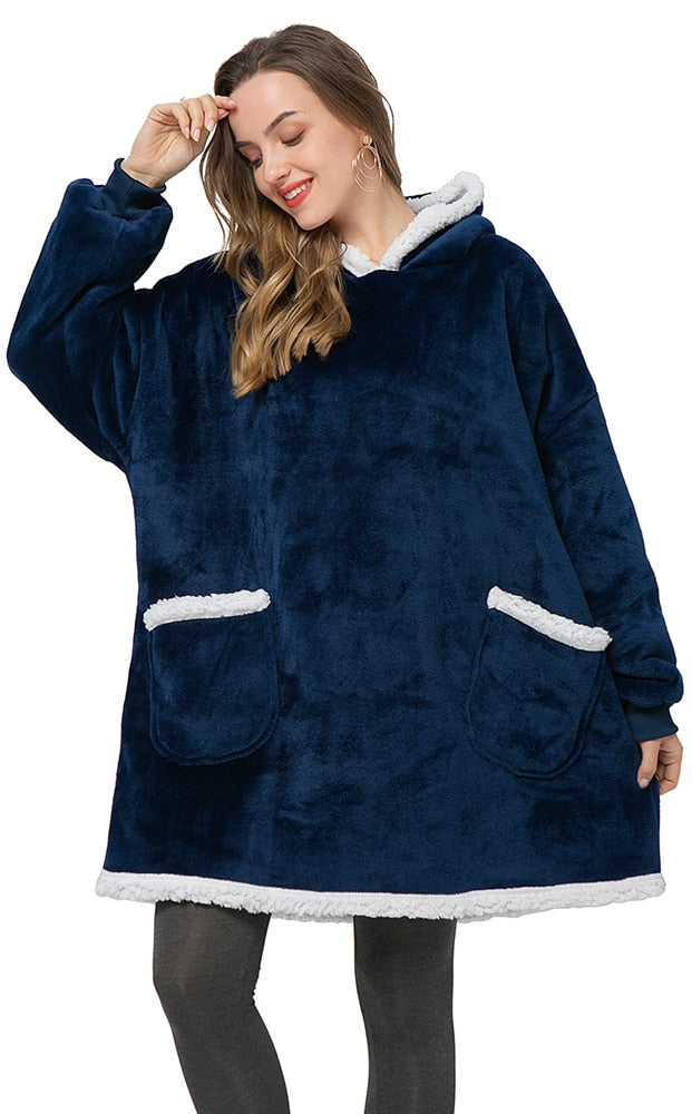 Warme Oversized Dames Hoodie met Capuchon