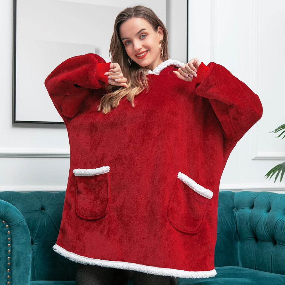Warme Oversized Dames Hoodie met Capuchon