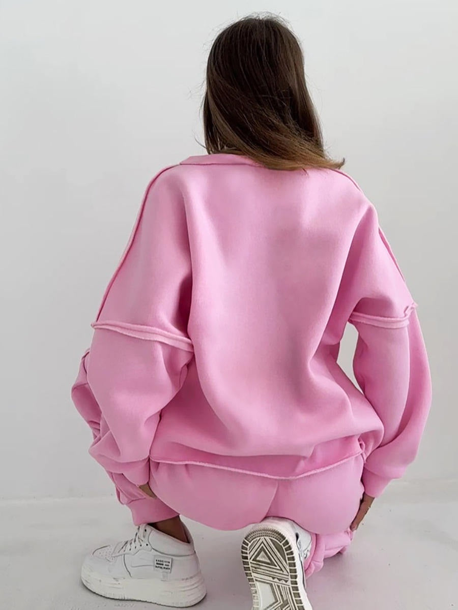 Survêtement oversize pour femmes avec pull et pantalon