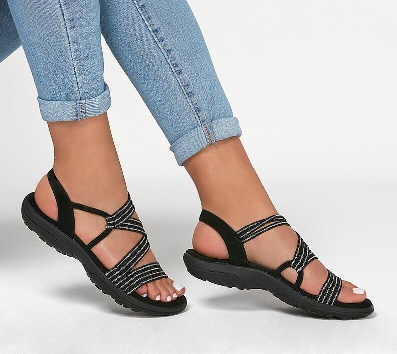 Sandales légères pour femmes avec brides élastiques et bout ouvert