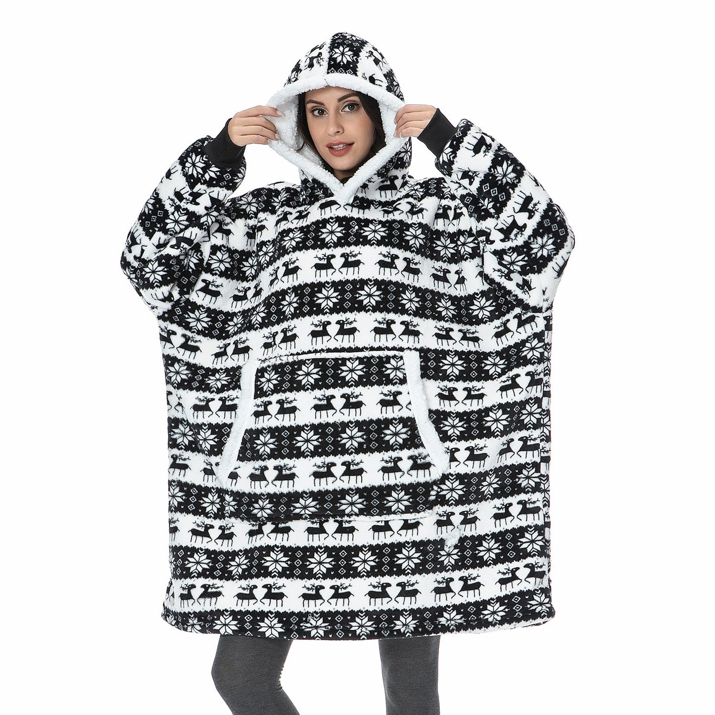 Warme Oversized Dames Hoodie met Capuchon