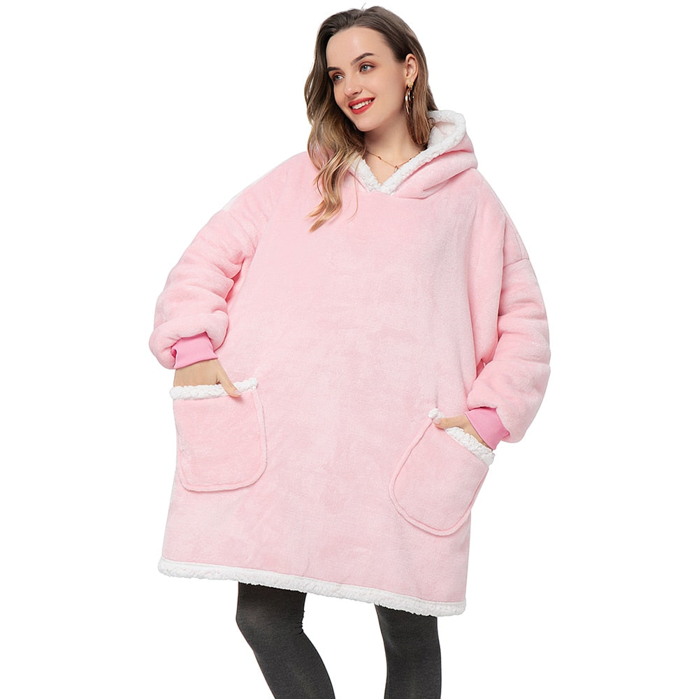 Warme Oversized Dames Hoodie met Capuchon