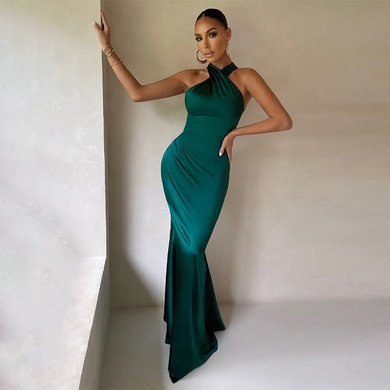 Idena | Robe de soirée galajurk dos nu avec drapé élégant