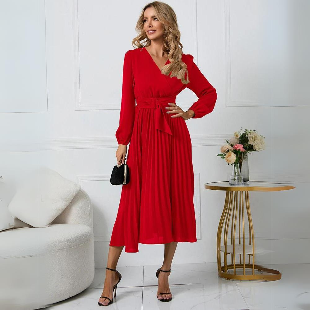 Serina | Pleated Wrap Dress