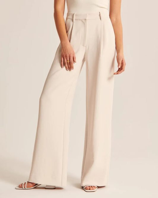 Keni | Elegante Wide-Leg Pantalon met Hoge Taille
