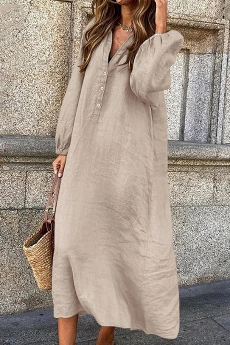 Marcella | Katoenen Linnen Jurk