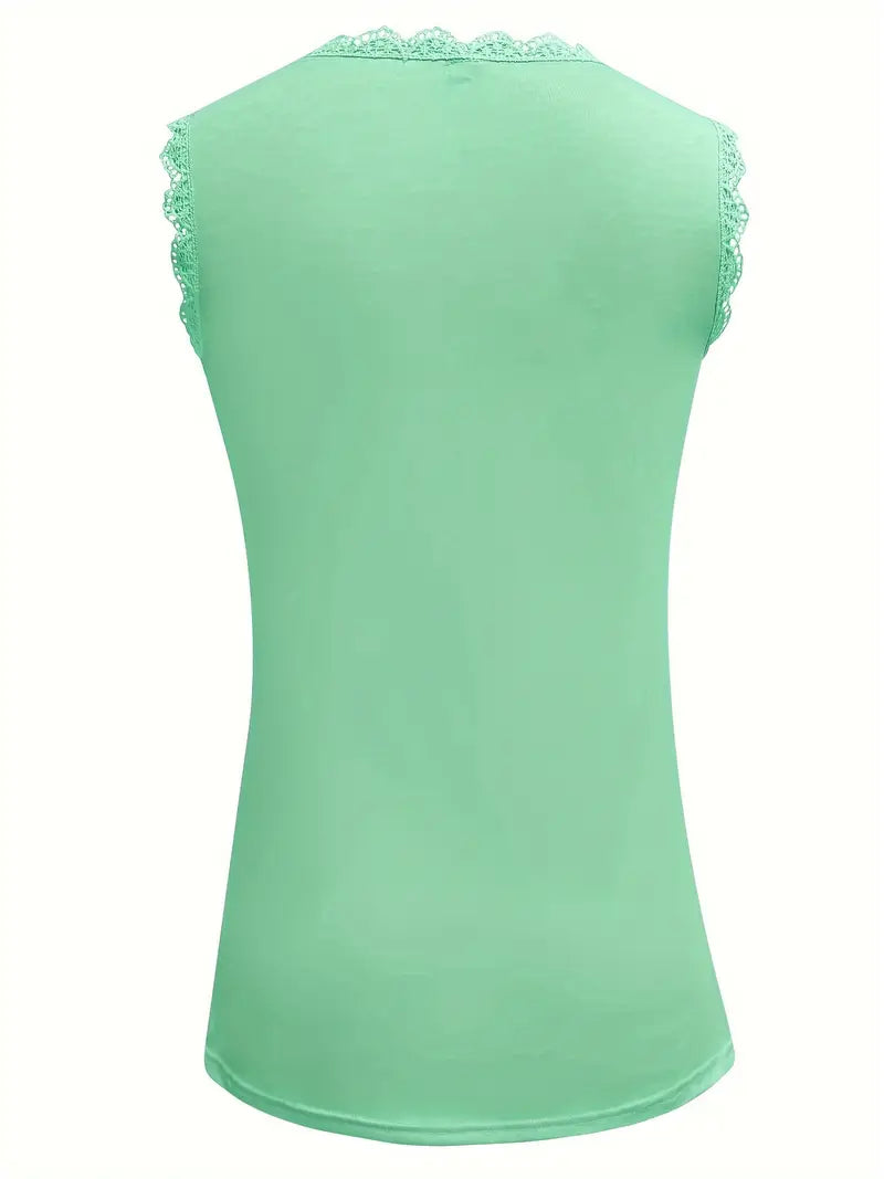 Balea | Mouwloze Kanten Top met Bloemenpatroon - Casual