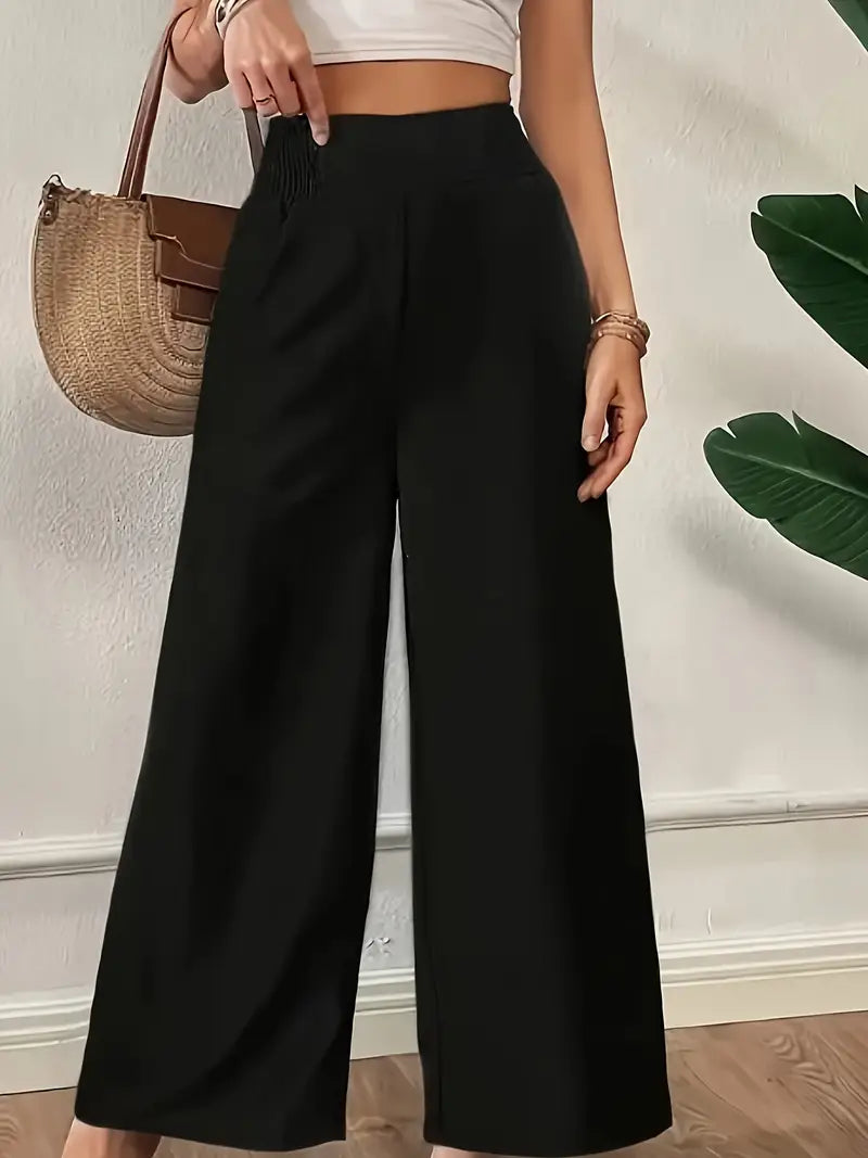 Berea | Luchtige High Waist Linnenbroek - Wide Leg