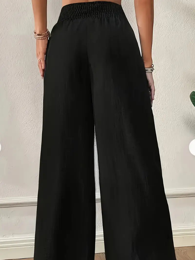 Berea | Luchtige High Waist Linnenbroek - Wide Leg